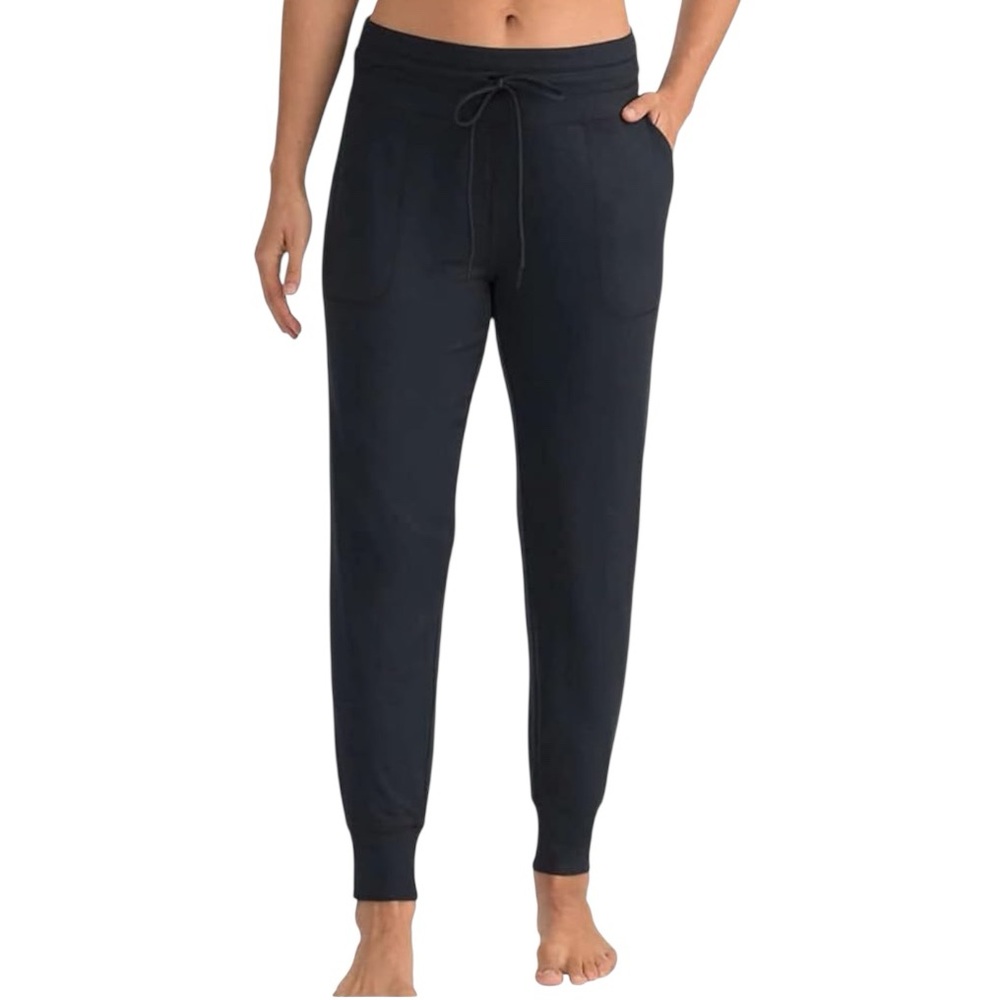 LOLĖ Women’s Relaxed Fit Joggers Black S Soft Lounge Pants Drawstring Pockets
